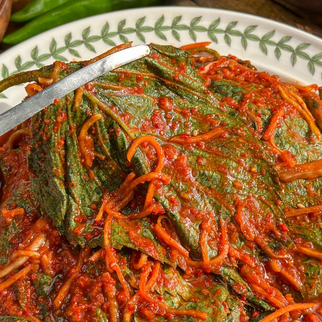 국산 깻잎으로 만든 전라도식 별미 깻잎김치