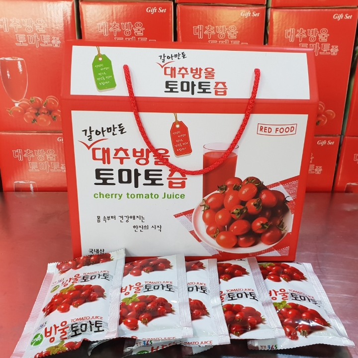 직접 건강하게 만든 대추방울토마토즙